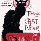 7526.Decoration Poster.Home Room wall design.Black Cat.French Nouveau.Chat Noir