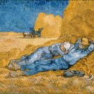 12314.Decoration POSTER.Room interior wall art.Van Gogh Rest from work painting