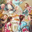 12338.Decoration POSTER.Room interior wall art decor.Christmas dinner.Victorian 12338.Decoration POSTER.Room interior wall art decor.Christmas dinner.Victorian