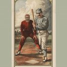 9555.Decoration Poster.Room Wall art.Home decor.Victorian Baseball player.Batter