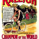 7644.Decoration Poster.Home Room art print.Bicycle Raleigh Zimmerman Champion