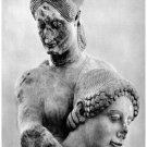 5223.Statue of man and woman in formal embrace.POSTER.Decoration.Wall Art