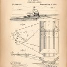 8390.Decoration Poster.Home Room wall design.Patent invention.Oar lock.Rowing