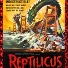 8598.Decoration movie Poster.Home Room wall art design.Reptilicus.Lizard horror
