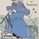 Decoration Poster.Room interior design.Blue dress fashion.Bike.Wall art.11444