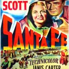 7933.Decoration Poster.Home Room wall interior design.Santa Fe Cowboy movie film