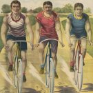 9686.Decoration Poster.Room Wall art.Home decor.1897 Bicycle racing.Champions