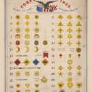 9701.Decoration Poster.Room Wall art.Home decor.1865 American Army badges.Corps