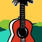 4423.Chicho ibanez.palm tree in guitar.Movie.POSTER.Decoration.Wall room art