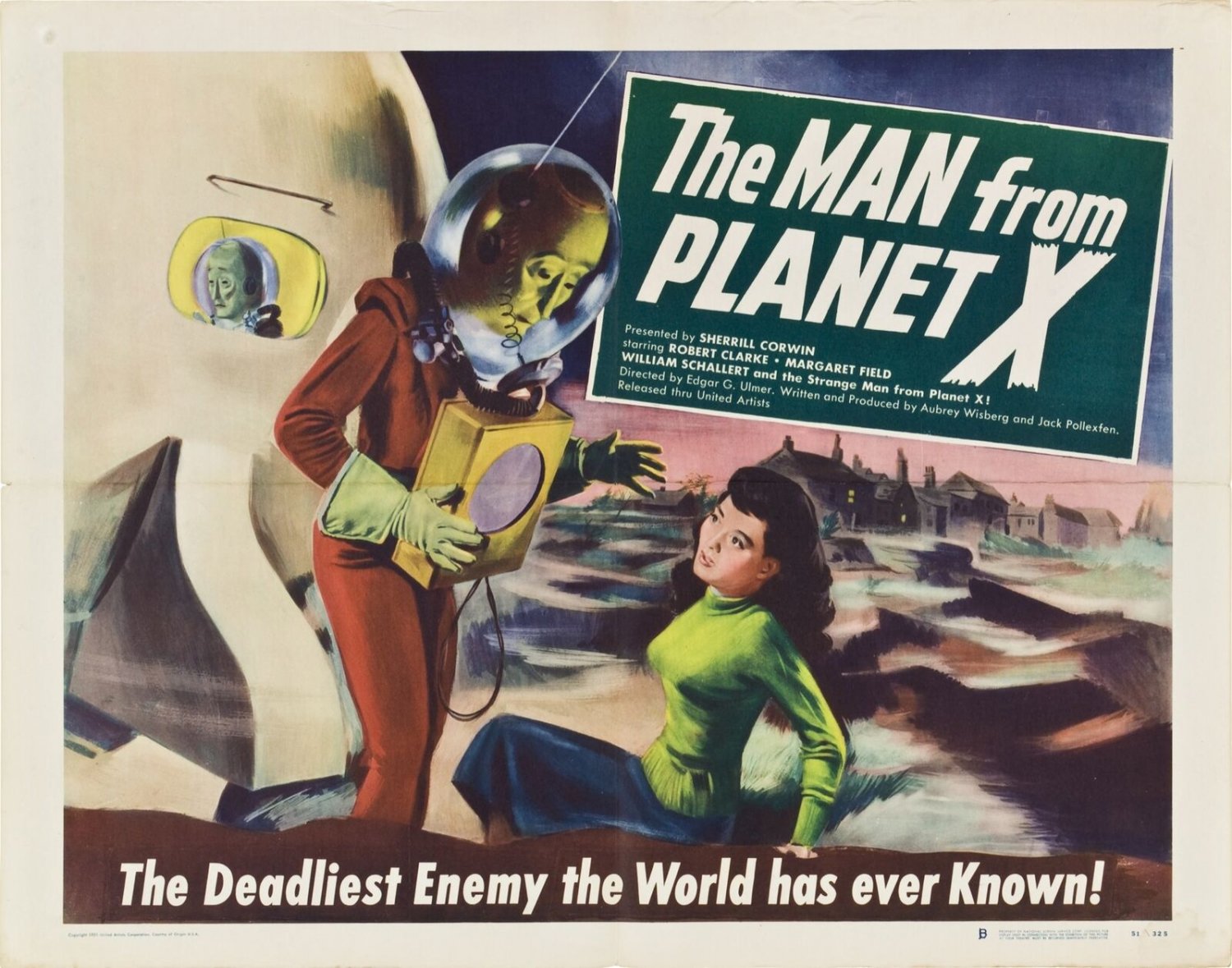 3348.The Man from Planet X sci-fi &Atilde;&laquo;_movie film POSTER.Home Room Art decoration