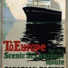 4116.Canada Pacific steamships.Scenic St.Lawrence.POSTER.Home School art decor