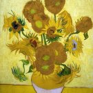 Decoration Poster.Sunflowers in vase.Van Gogh art painting.Home Room decor.11363