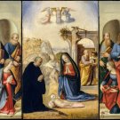 12327.Decoration POSTER.Room interior wall art.Nativity Renaissance painting