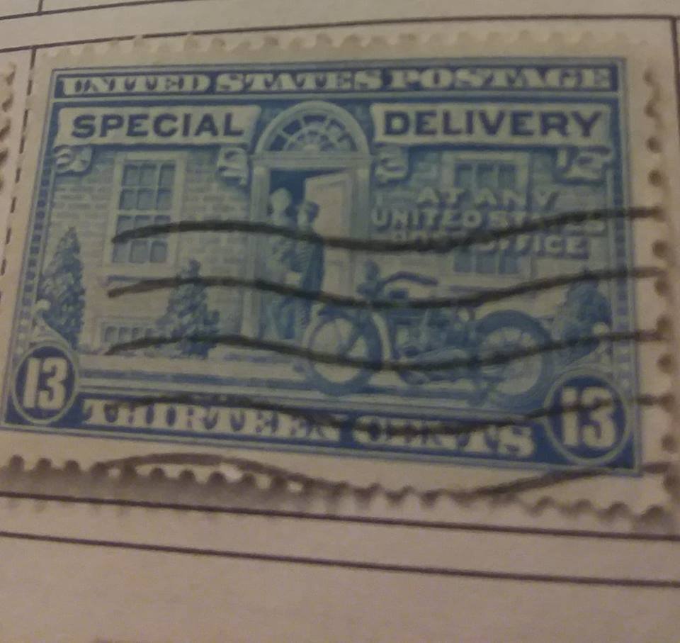13c Brigth Blue Special Delivery