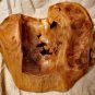 Handmade natural wood art craft carved single bottle wine holder rack stand.