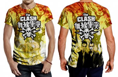 The Clash Punk Rock band Tee Men