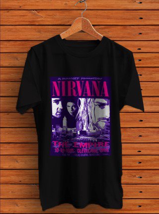 Popular Band Grunge Poster 80s T-Shirt Men