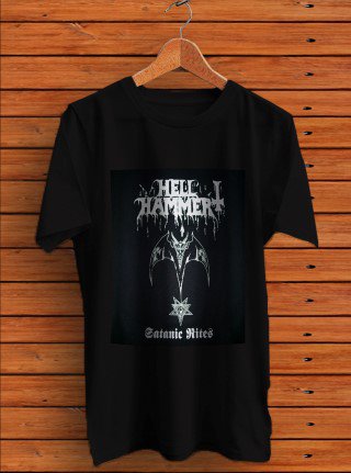 Popular Hell Hammer Logo T-Shirt Men
