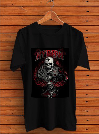 Popular Hyrawa White Skull T-Shirt Men
