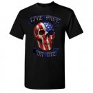 Popular Live Free Or Die American Skull T-Shirt Men