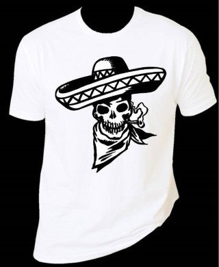 Popular man Mexican MEXICO skull T-Shirt Men