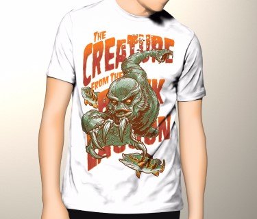 Men T-Shirt The Creatur Black Lagoon