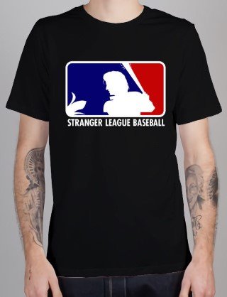 Men T-Shirt Stranger League Baseball