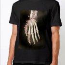 Men T-Shirt skull hand with flowers Popular