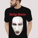Men T-Shirt New Marilyn Manson Close Up