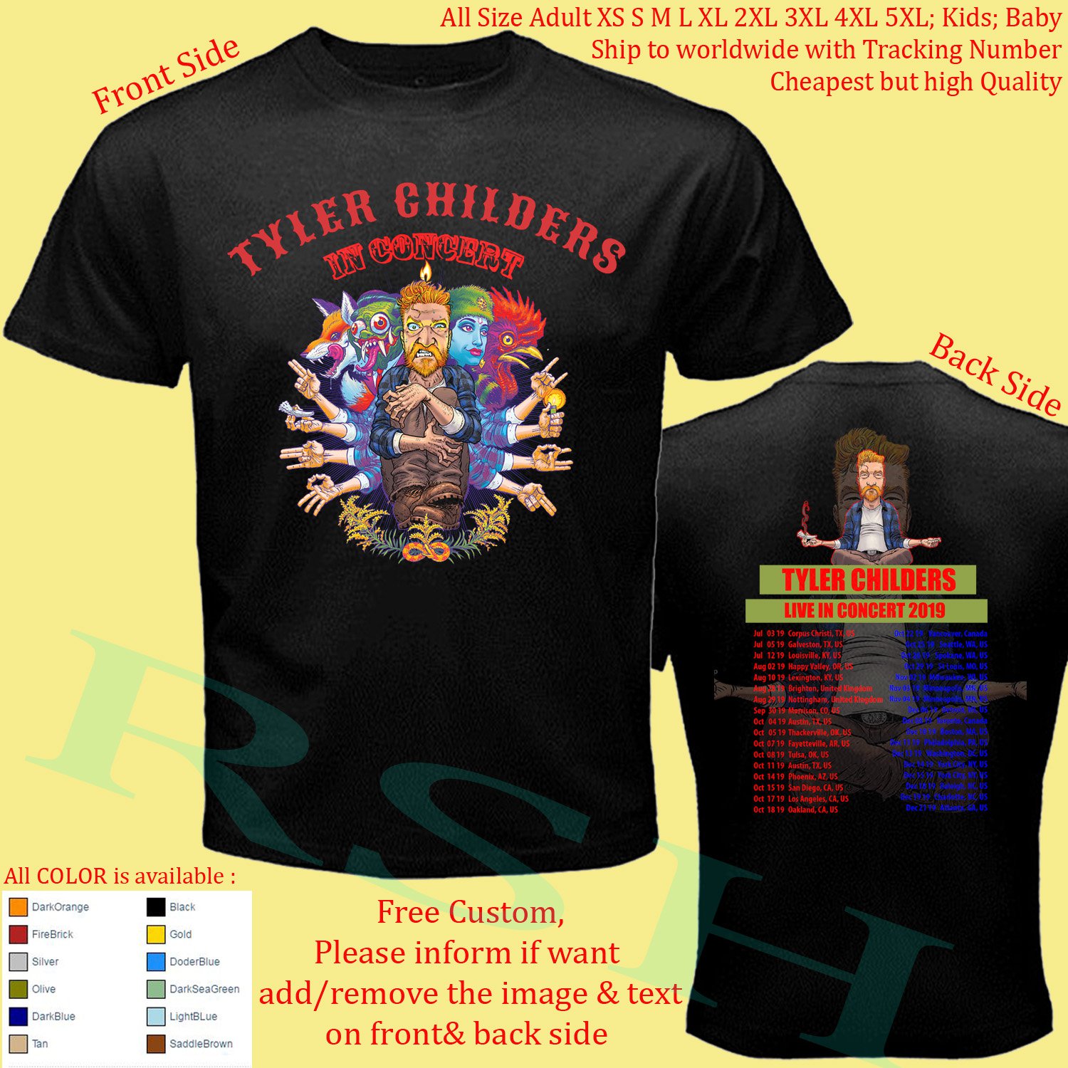 tyler childers tour merch