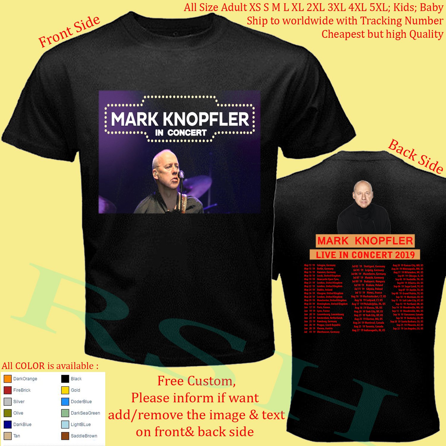 mark knopfler t shirt 2019