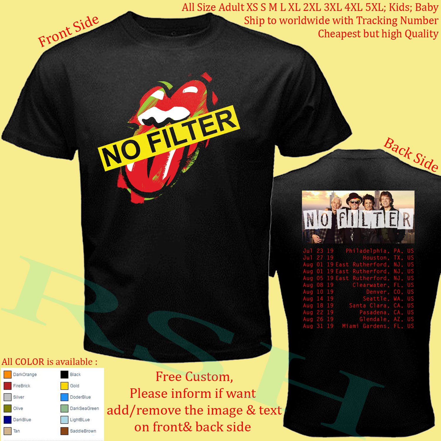 no filter tour merchandise