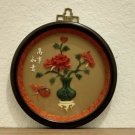 VINTAGE JADE CHRYSANTHEMUM SHADOWBOX