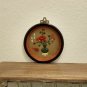 VINTAGE JADE CHRYSANTHEMUM SHADOWBOX