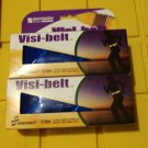 2 Pack Envision Visi-Belt HVBF-024 Blue Reflective Safety Belt 31"-55" *New