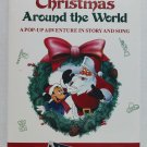 Mickey's Christmas Around the World Pop-Up Adventure Story Song Book 1991 SEALED