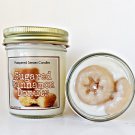 Pampered Senses Candles Sugared Cinnamon Donuts 8 oz Soy Candle Jar