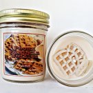 Pampered Senses Candles Pecan Pumpkin Waffles 8 oz Soy Candle Jar