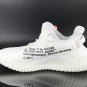 Men's Off-White x Yeezy Boost 350 V2 White and Black