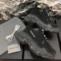 Men's Balenciaga Triple S black Clear Sole Trainers sneaker