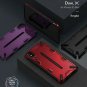 iPhone Xs Max Case Dual Layer Reinforced Heavy Duty Armor Shock Absorption Red