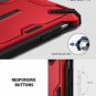 iPhone Xs Max Case Dual Layer Reinforced Heavy Duty Armor Shock Absorption Red