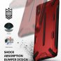 iPhone Xs Max Case Dual Layer Reinforced Heavy Duty Armor Shock Absorption Red