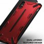 iPhone Xs Max Case Dual Layer Reinforced Heavy Duty Armor Shock Absorption Red