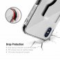 IPhone XS Case Slim Wallet Card Holder TPU Shockproof Military Grade Black Clear