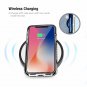 IPhone XS Case Slim Wallet Card Holder TPU Shockproof Military Grade Black Clear