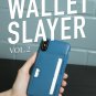 IPhone Xs Wallet Case Slim Kickstand Wireless Charging Protective Cover Blue NEW