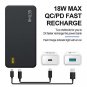 GETIHU PD QC3.0 Fast Charge Portable Charger 10000mAh USB C Power Delivery Quick
