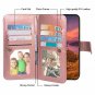 Google Pixel 2 XL Wallet Flip Case 12 Card Slots Shockproof Kickstand Rose Gold