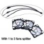 LEDdess 120mm Case Fan Light,LED Silent Fan for Computer Cases,CPU Coolers (RGB,